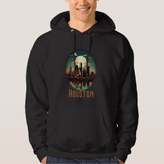 Houston Texas City Skyline Texas HOU Hoodie