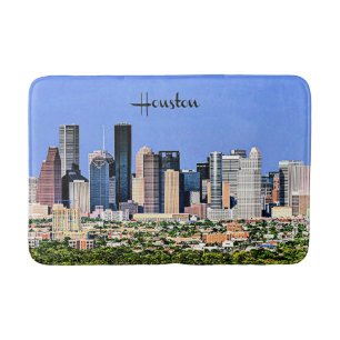 Houston, Texas-cityscape-foto Badrumsmatta