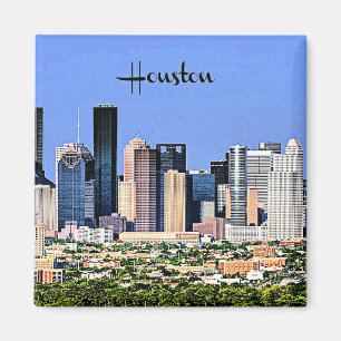 Houston, Texas-cityscape-foto Magnet
