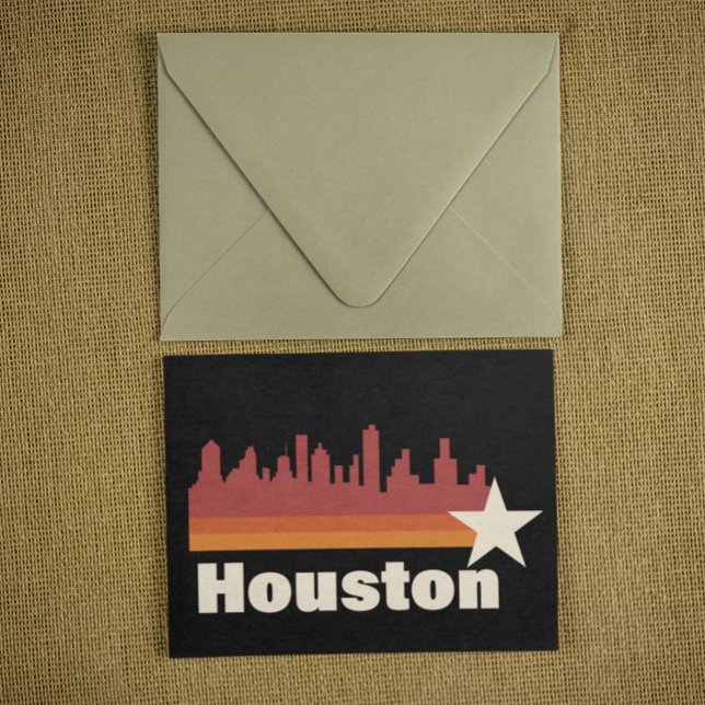 Houston Texas Cityscape Vintage Vykort (Houston Texas Vintage Postcard)