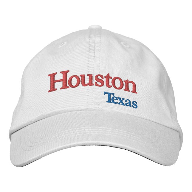 Houston Texas Embroized Baseball Cap Broderad Keps (Framsida)