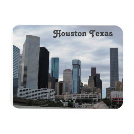 Houston Texas - Flexible Photo Magnet