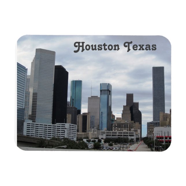 Houston Texas - Flexible Photo Magnet (Horisontell)