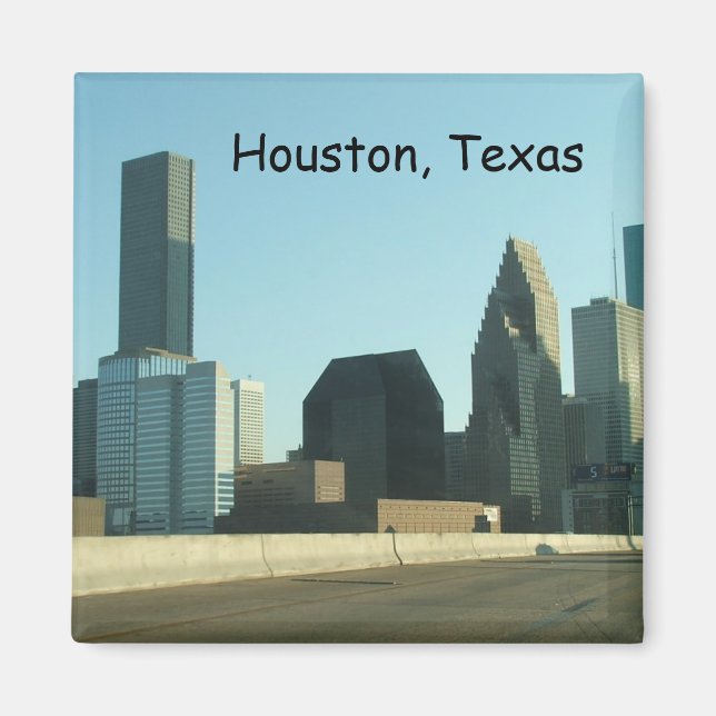 Houston, Texas Fridge Magnet (Framsidan)