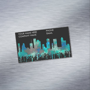 Houston Texas horisont - SG-djungel Magnetiska Visitkort