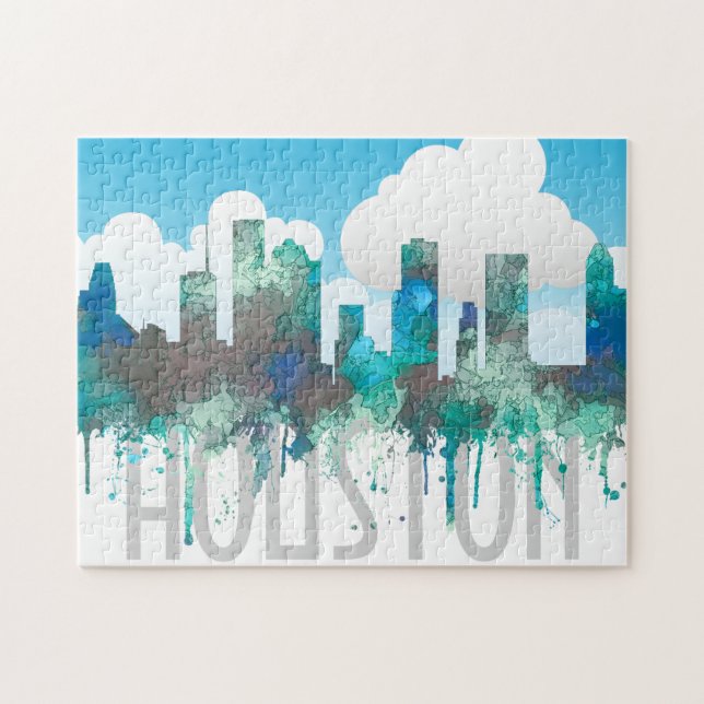 Houston Texas horisont - SG-djungel Pussel (Horisontell)