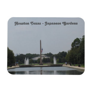 Houston Texas - Japanska trädgårdar - Flexible Pho Magnet