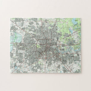 Houston Texas karta (1992) Pussel