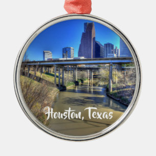Houston, Texas Keepsakjul Julgransprydnad Metall