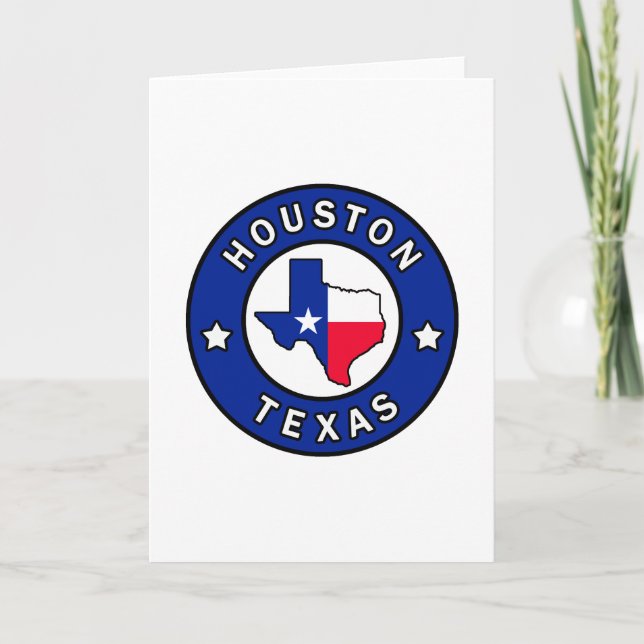 Houston Texas Kort (Framsida)