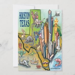 Houston Texas-kort Kort