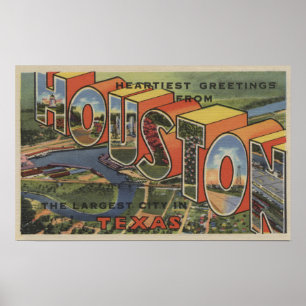 Houston, Texas - Large Brev Scenes 2 Poster