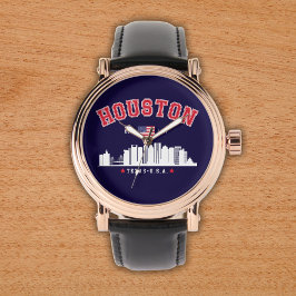 Houston Texas Modern Skyline Armbandsur