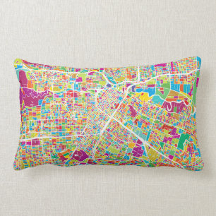 Houston Texas   neonkarta Lumbarkudde