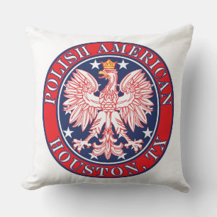 Houston Texas polsk amerikansk Eagle Kudde