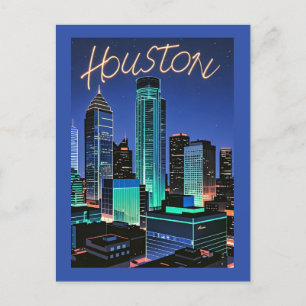 Houston Texas Postcard Vykort