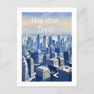 Houston Texas Postcard Vykort
