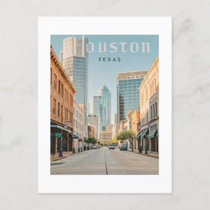 Houston Texas Postcard Vykort