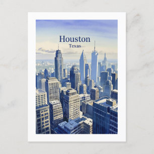Houston Texas Postcard Vykort