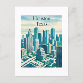 Houston Texas Postcard Vykort
