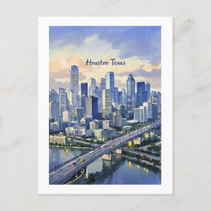 Houston Texas Postcard Vykort