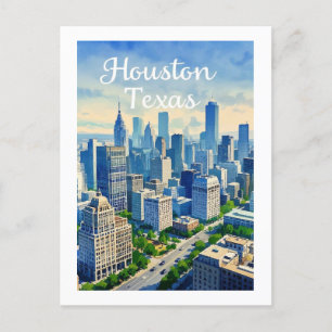 Houston Texas Postcard Vykort