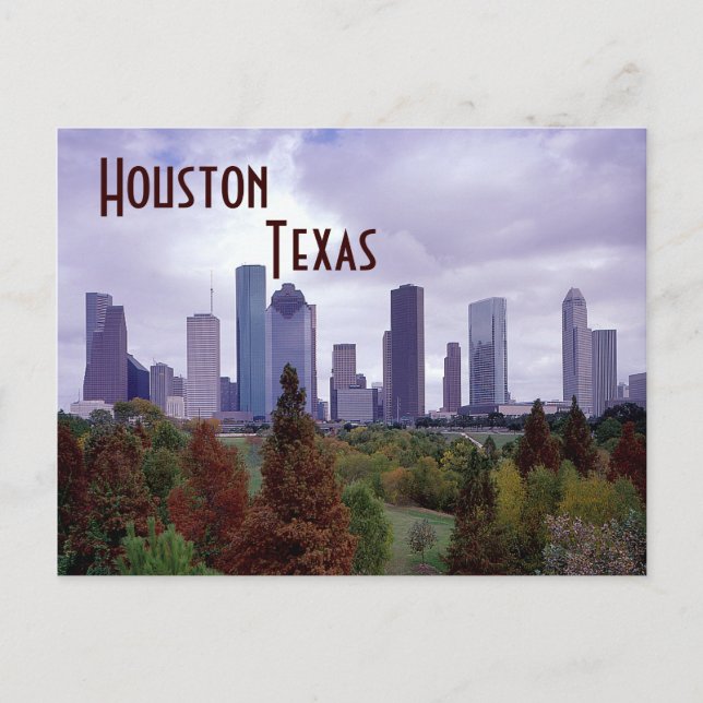 Houston Texas Postcard Vykort (Framsida)