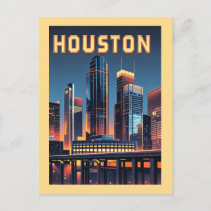 Houston Texas Postcard Vykort