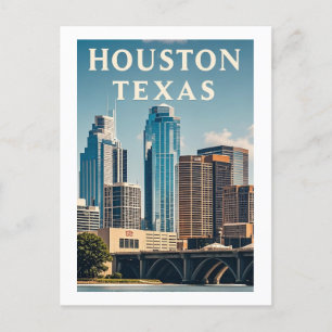 Houston Texas Postcard Vykort