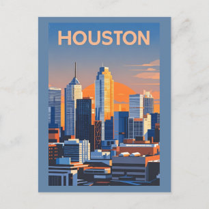 Houston Texas Postcard Vykort