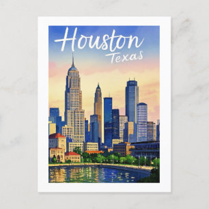 Houston Texas Postcard Vykort