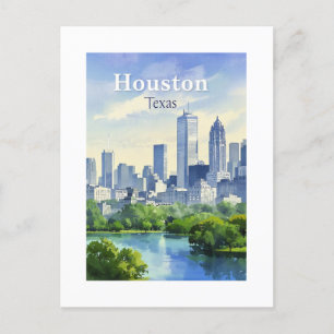 Houston Texas Postcard Vykort