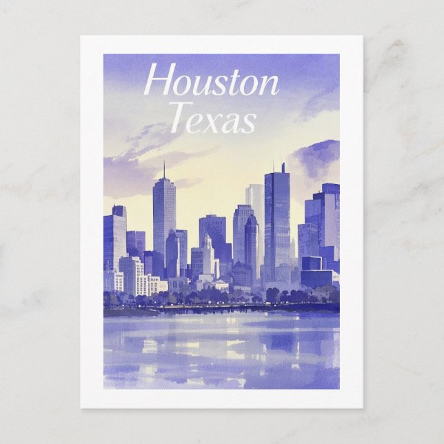 Houston Texas Postcard Vykort (Framsida)