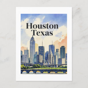 Houston Texas Postcard Vykort