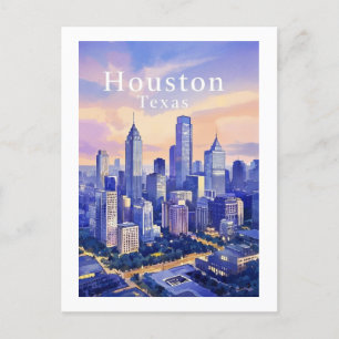 Houston Texas Postcard Vykort