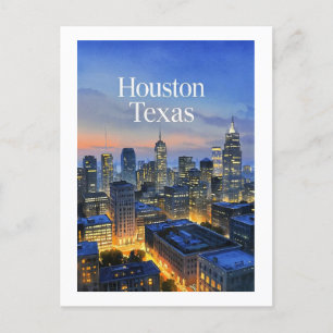 Houston Texas Postcard Vykort
