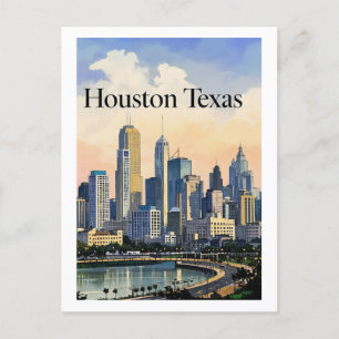 Houston Texas Postcard Vykort