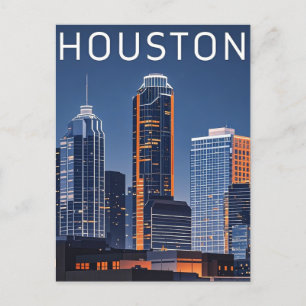 Houston Texas Postcard Vykort