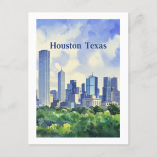 Houston Texas Postcard Vykort