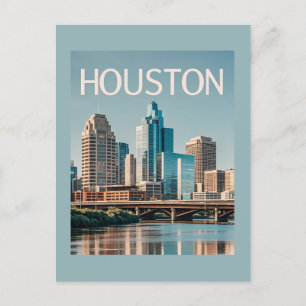 Houston Texas Postcard Vykort