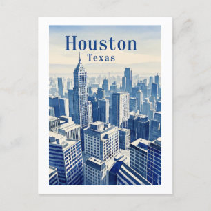 Houston Texas Postcard Vykort
