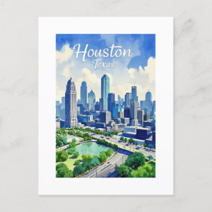 Houston Texas Postcard Vykort