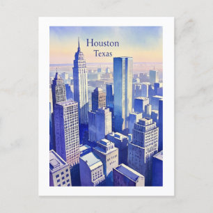 Houston Texas Postcard Vykort