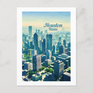 Houston Texas Postcard Vykort