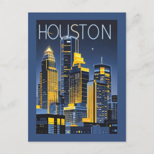 Houston Texas Postcard Vykort