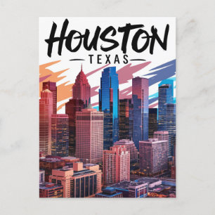 Houston Texas Postcard Vykort