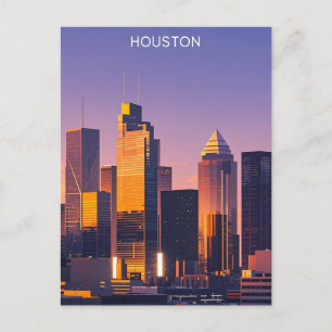Houston Texas Postcard Vykort