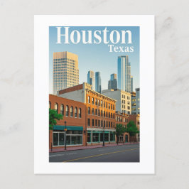 Houston Texas Postcard Vykort