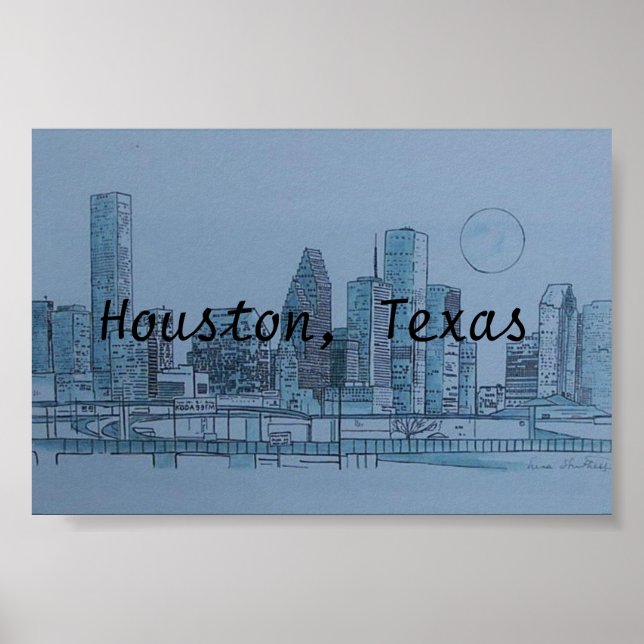 houston Texas Poster (Framsidan)