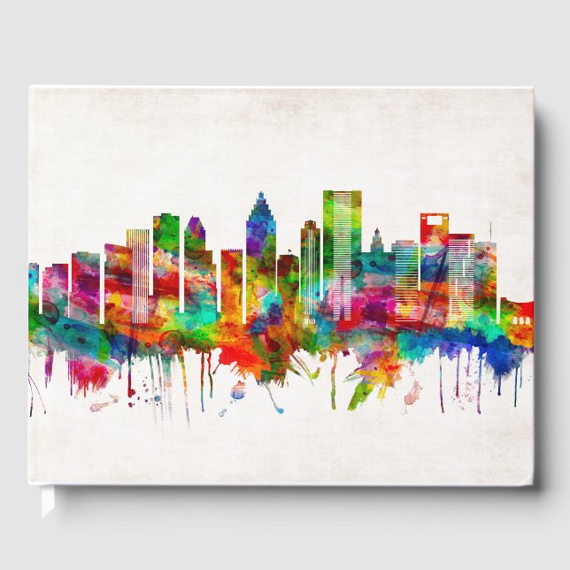 Houston Texas Skyline Gästböcker (Framsida)